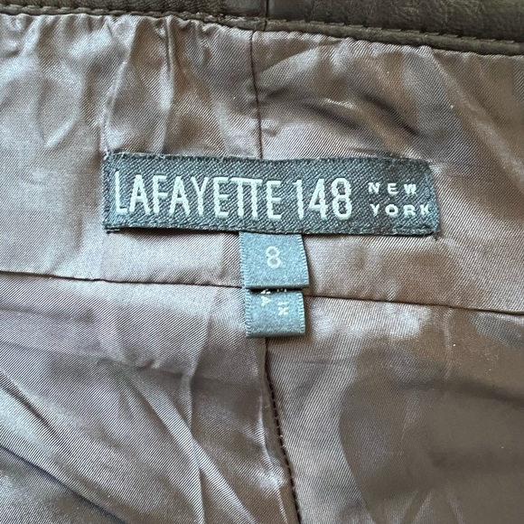 Lafayette 148 Leather Trousers - Picture 6 of 7